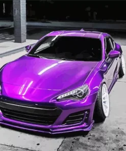 Candy Purple Car Diamond Painting
