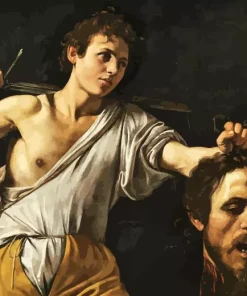 Caravaggio David With The Head Of Goliath Diamond Painting