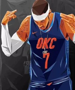 Carmelo Anthony Art Diamond Painting