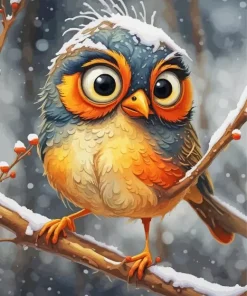 Cartoon Bird Diamond Painting