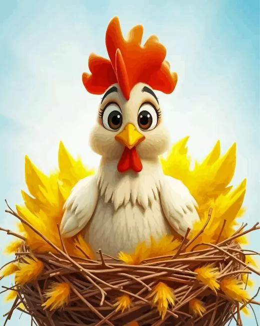 cartoon chicken Diamond Paints Cartoon Chicken Diamond Painting