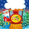 Cartoon Christmas Train Diamond Painting