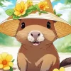 Cute Capybara Diamond Painting