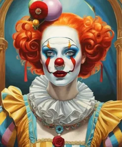 Ginger Clown Diamond Painting