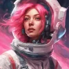 Girl Astronaut Diamond Painting