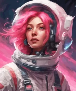 Girl Astronaut Diamond Painting