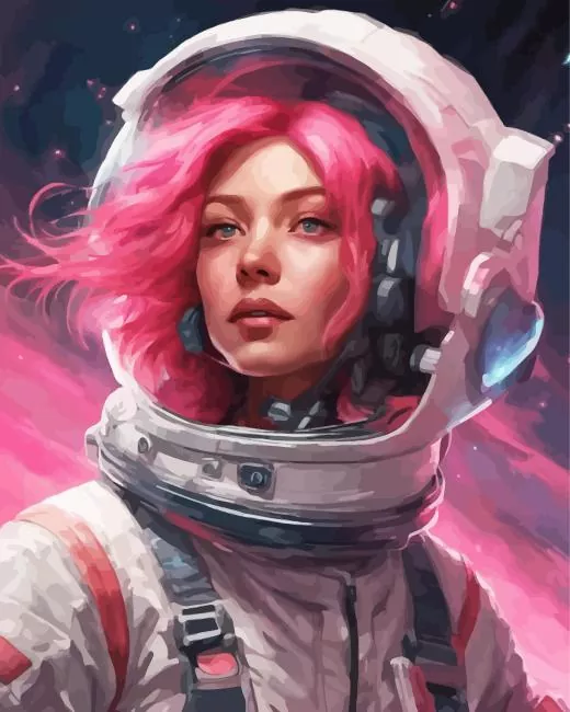 girl astronaut Diamond Paintings Girl Astronaut Diamond Painting