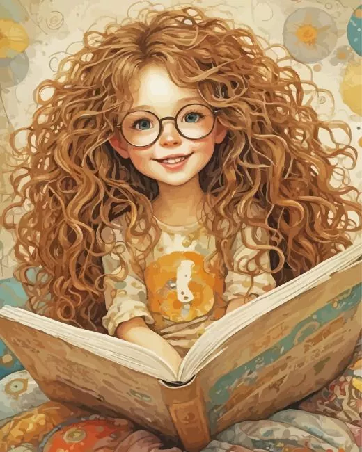 girl reading a book Diamond Paintings Girl Reading A Book Art Diamond Painting