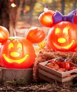 Mickey Pumpkin Diamond Painting