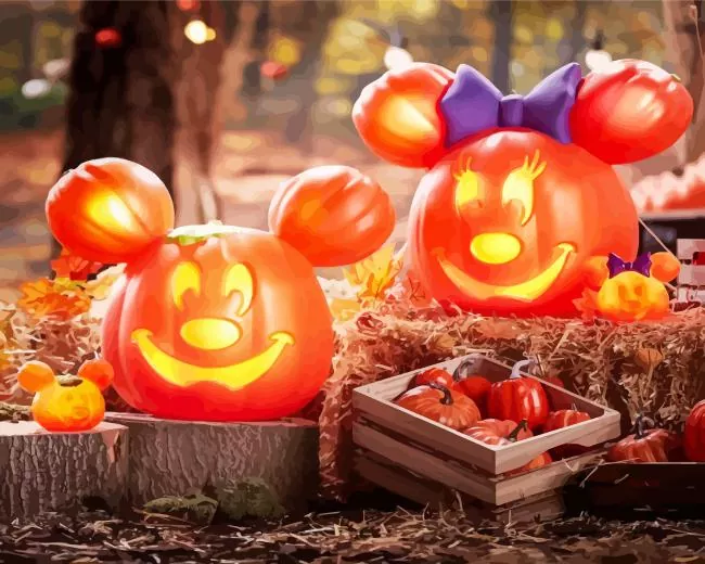 mickey pumpkin Diamond Paintings Mickey Pumpkin Diamond Painting