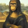Mona Lisa Monkey Diamond Painting