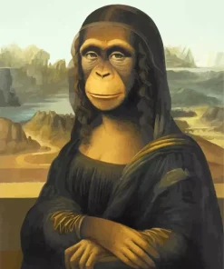 Mona Lisa Monkey Diamond Painting