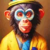 Monkey Clown Diamond Painting