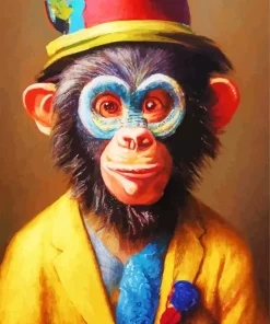 Monkey Clown Diamond Painting