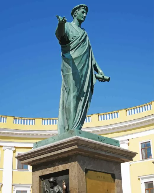 monument to duc de richelieu Diamond Paintings Monument To Duc De Richelieu Diamond Painting