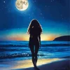 Moon Woman Diamond Painting