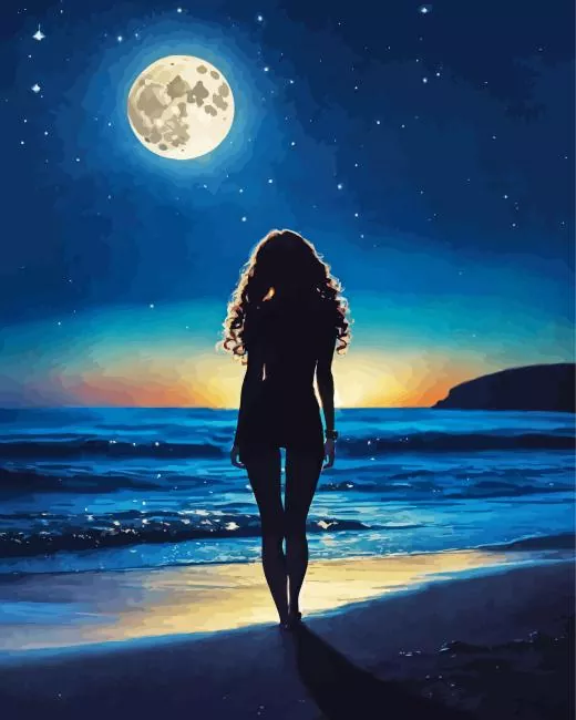 moon woman Diamond Paintings Moon Woman Diamond Painting