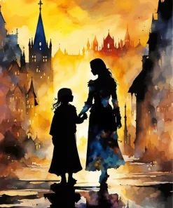 Mother Silhouette Diamond Painting