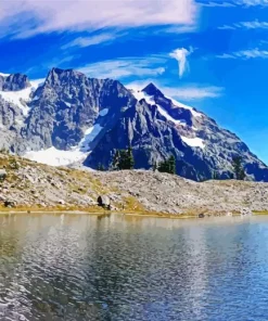 Mount Baker Lake Diamond Painting