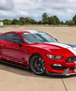 Mustang Red White And Blue Diamond Painting