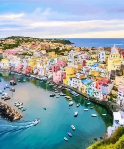 Naples Colourful Houses Diamond Painting