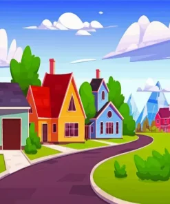 Neighborhood Animation Diamond Painting