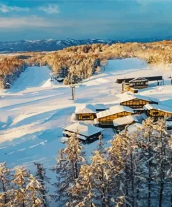 Niseko Hokkaido Town Diamond Painting