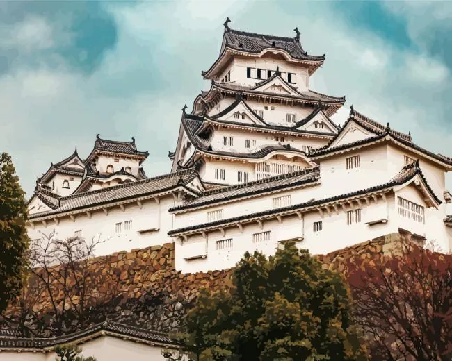 osaka castle Diamond Paintings Osaka Castle Diamond Painting