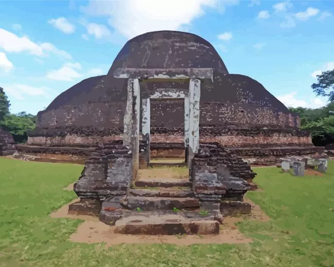 pabalu vehera in Polonnaruwa Diamond Paintings Pabalu Vehera In Polonnaruwa Diamond Painting