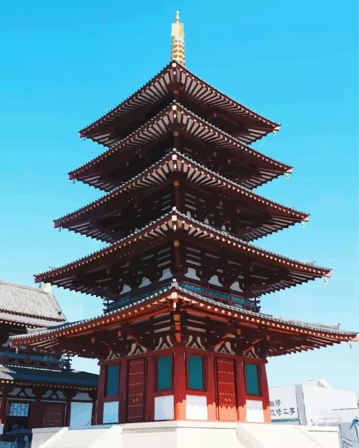 pagoda tower Diamond Paintings Pagoda Tower Diamond Painting