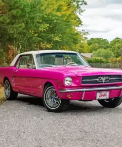 Pink Car Diamond Painting
