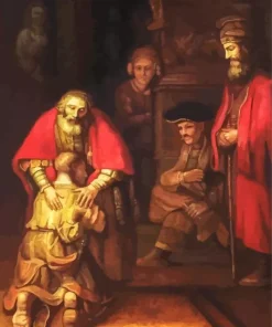 Return Of The Prodigal Son Caravaggio Diamond Painting