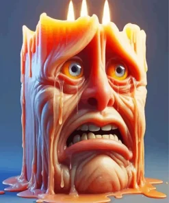 Sad Candle Diamond Painting