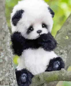 Sad Panda Diamond Painting