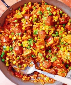 Spanish Paella Dish Diamond Painting