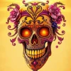 Sugar Skull Mask Diamond Painting
