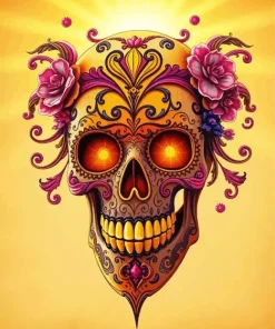Sugar Skull Mask Diamond Painting