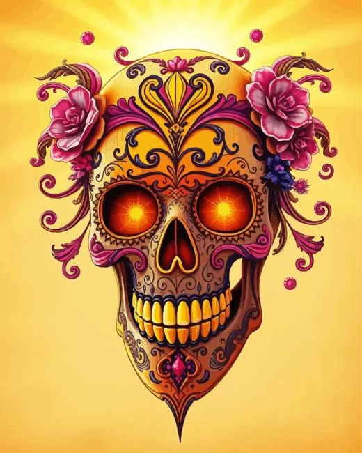 sugar skull mask Diamond Paintings Sugar Skull Mask Diamond Painting