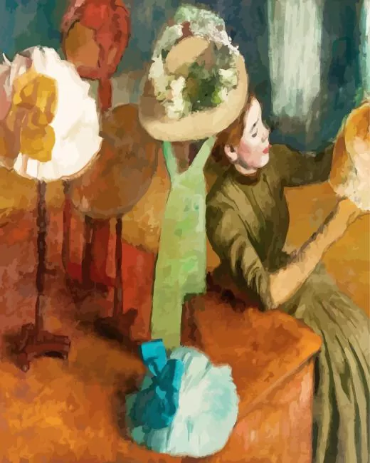 the millinery shop by Edgar Degas Diamond Paintings The Millinery Shop By Edgar Degas Diamond Painting