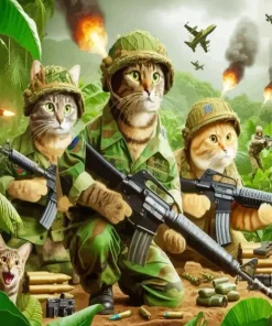 Army Cats Diamond Painting