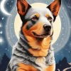 Australian Cattle Dog Art Diamond Painting