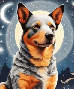Australian Cattle Dog Art Diamond Painting