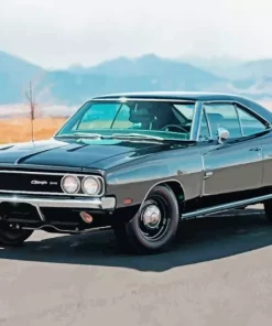 Black 1969 Charger Car Diamond Painting