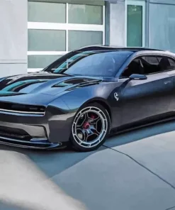 Black Charger Daytona Diamond Painting