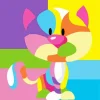 Cartoon Pop Art Cat Diamond Painting