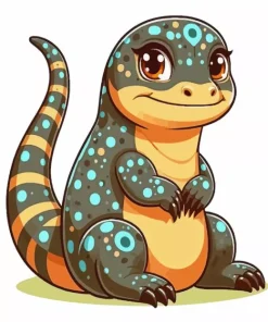 Cartoon Gila Monster Diamond Painting