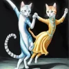 Cats Dancing Diamond Painting