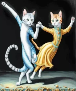 Cats Dancing Diamond Painting
