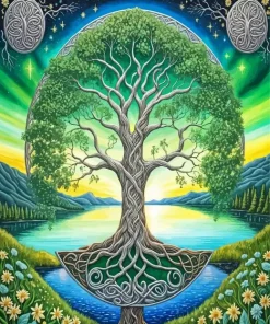 Celtic Life Tree Diamond Painting