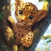 Cheetah Baby Diamond Painting
